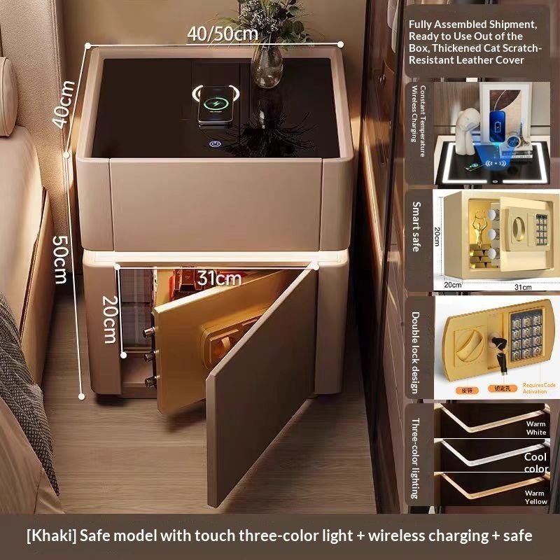 Smart Bedside Table Light Luxury Modern Bedside Table - Image 7