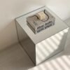 Mirror Acrylic Cube Coffee Table Side Table Simple Bedside Table Decorative Ornaments Shooting Props
