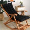 Four-season Study Living Room Rocking Chair Rattan Rocking Chair With Seat Cushion