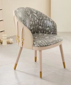 Fabric-back Dining Home Leisure Chair