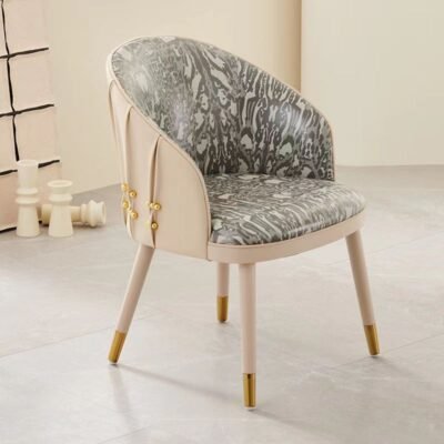 Fabric-back Dining Home Leisure Chair